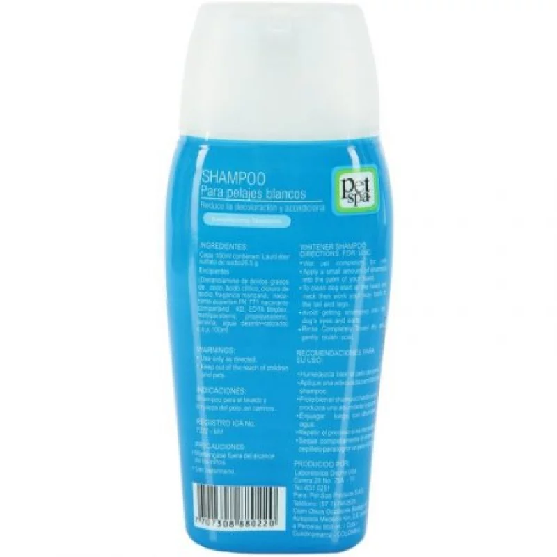 Shampoo Perro Pet Spa 88022 200 Ml Perla Blanca