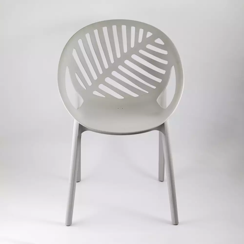 Silla Auxiliar Expressions Hoja 56X82X54Cm Gris Claro Polipropile