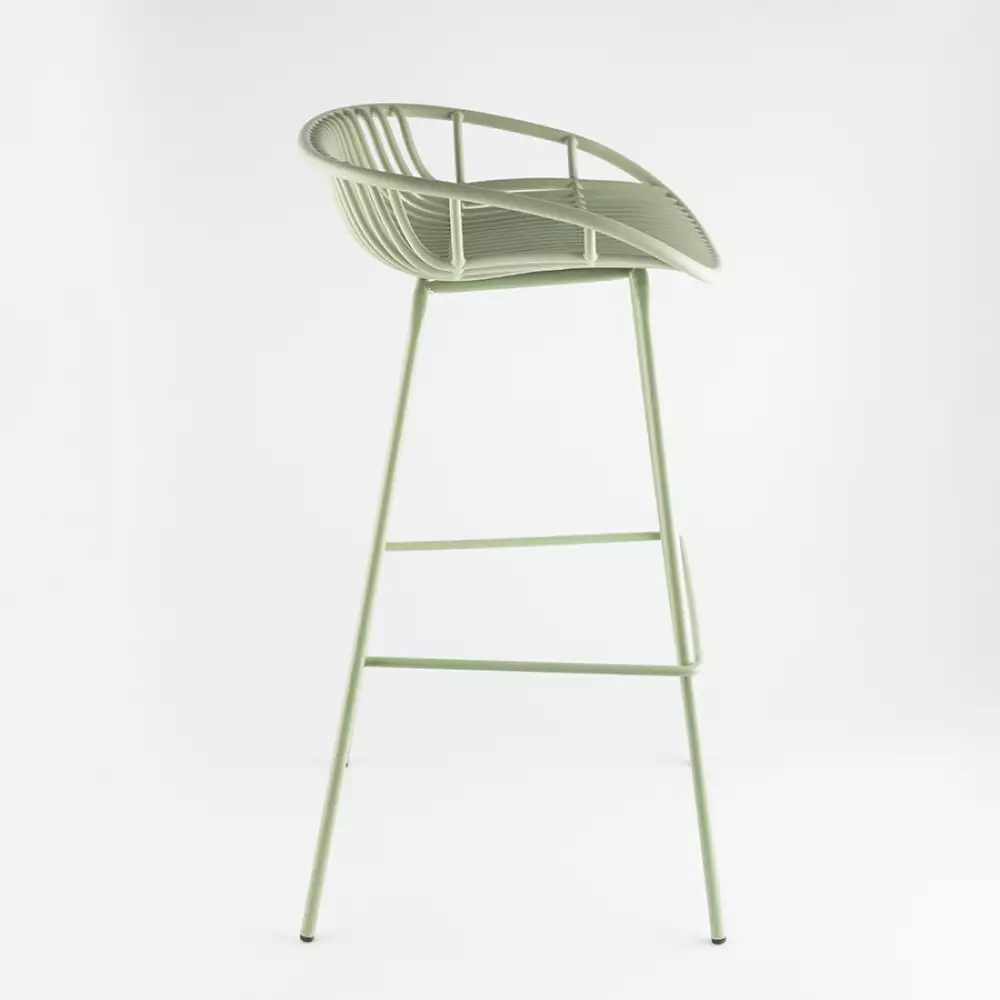 Silla Bar Expressions 81X57X48Cm Verde Polipropileno