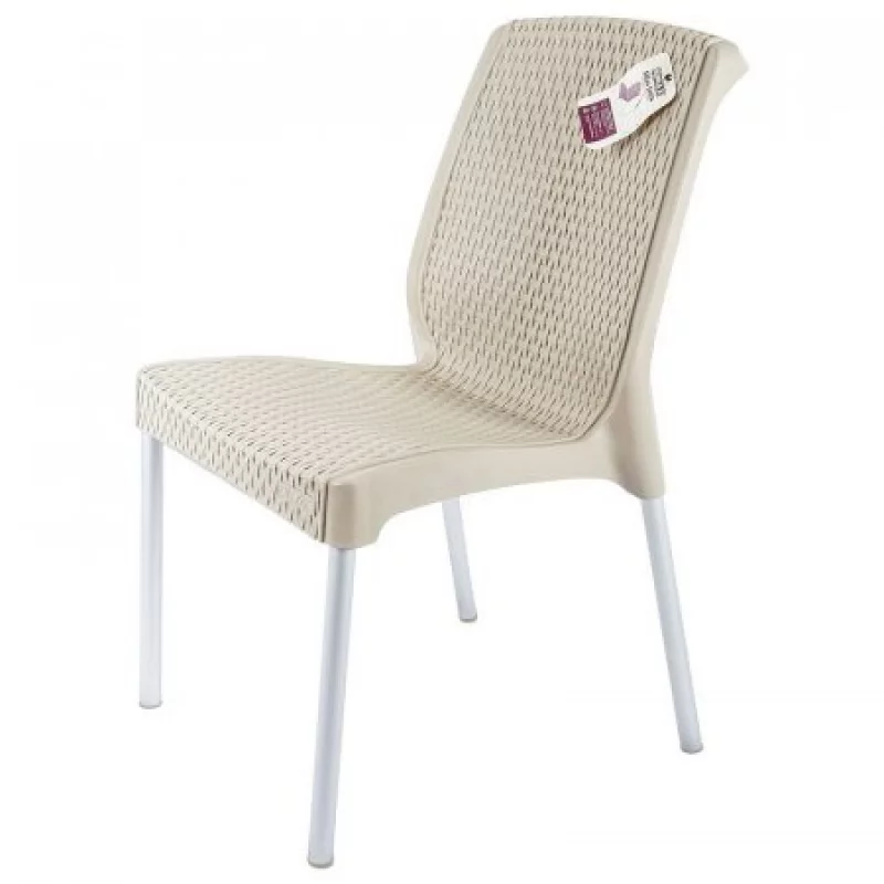 Silla Sin Brazos Rimax 9407 Shia Taupe 83X43X56Cm Plastica