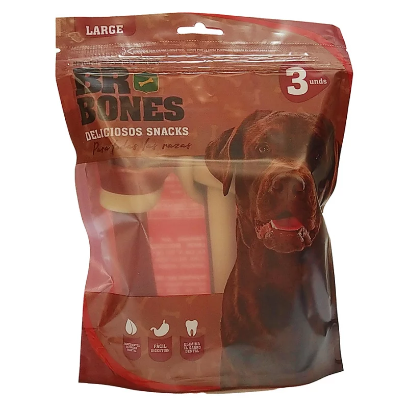 Snack Perro Br Bones X 3 Huesos Grandes