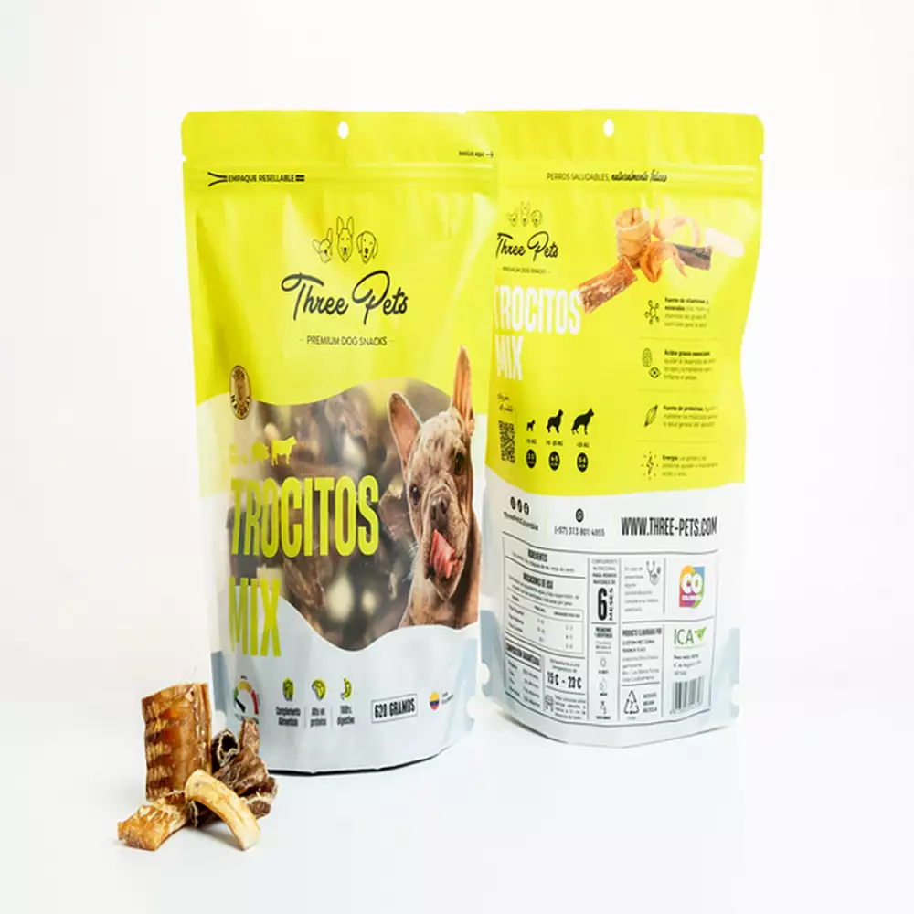 Snack Tp Bbp-Vp Trocitos Mix Res/Cerdo 620 Gr Natural