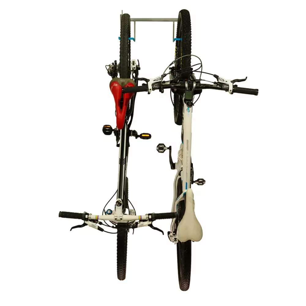 Soporte de pared vertical para 2 bicicletas ABW cv2