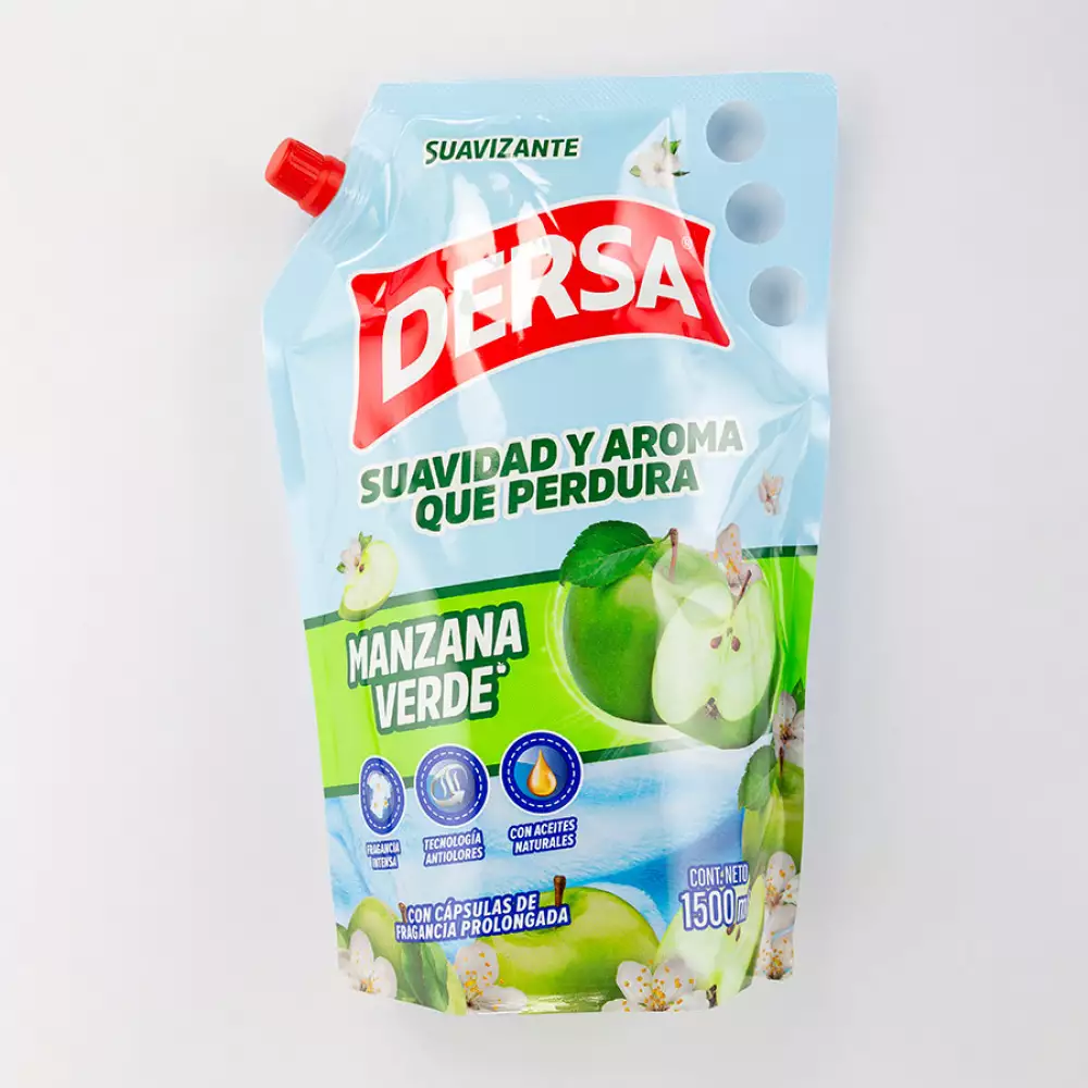 Suavizante Dersa 9766 Doy Pack  1500 Ml Manzana 17x30x8cm