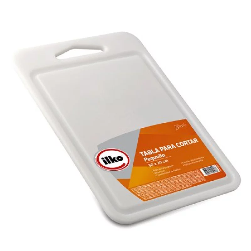 Tabla Para Cortar Ilko Plastica Blanca 30x20cm