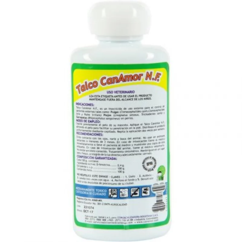 Talco Insecticida para Perros Can Amor 100 gr