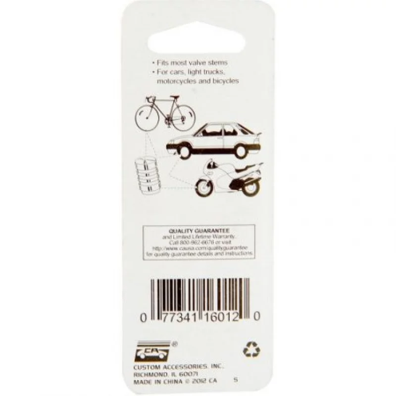 Tapas Para Válvulas Set X 4 Piezas Plateado