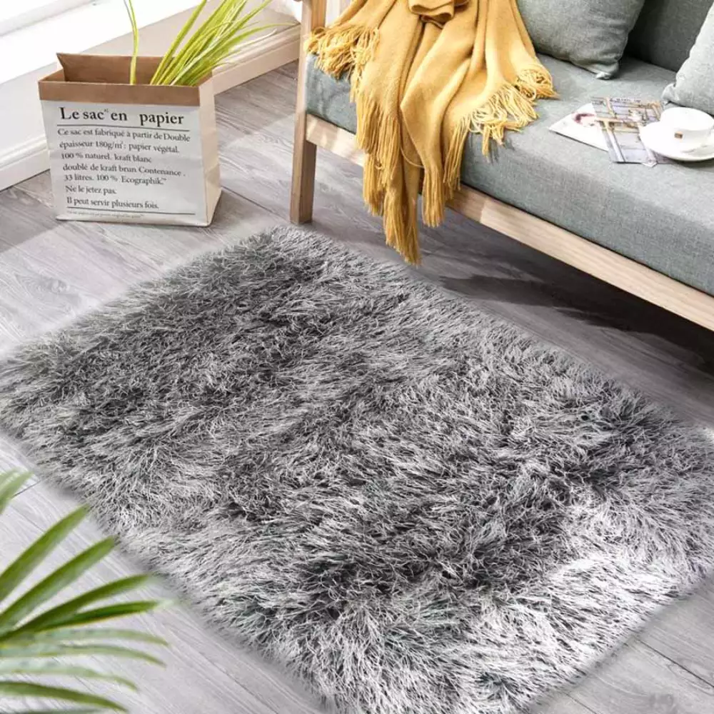 Tapete Bengala 120X170CM Negro Gris