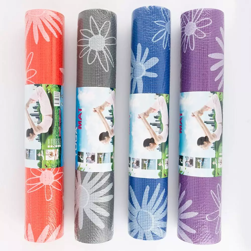 Tapete de yoga 5mm colores surtidos 173x61cm