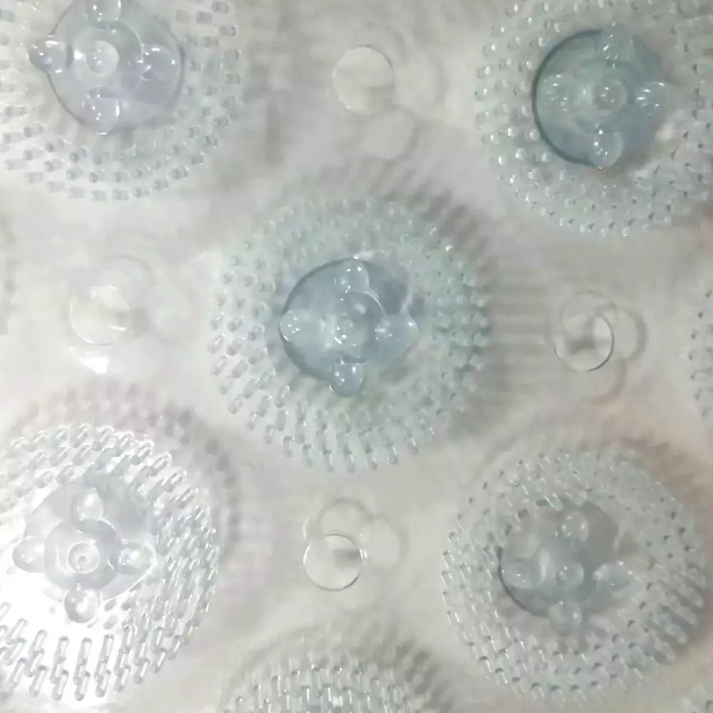 Tapete Expressions Antideslizante Massa 53X53Cm Transparente Pvc