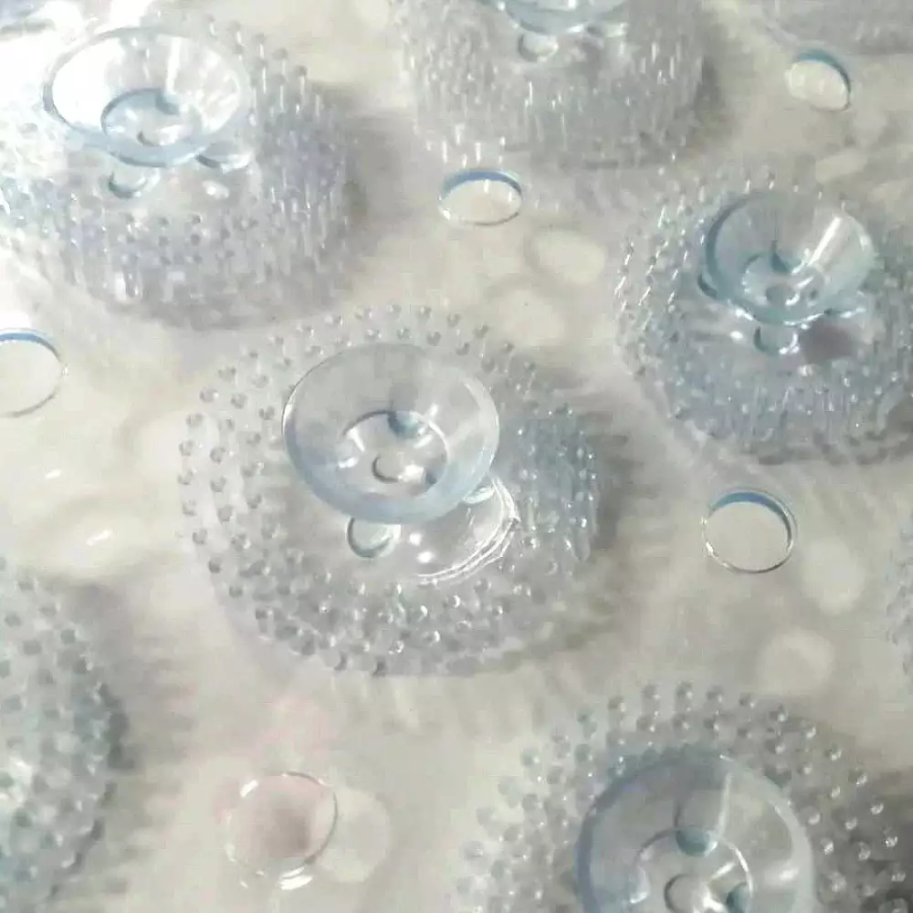 Tapete Expressions Antideslizante Massa 53X53Cm Transparente Pvc