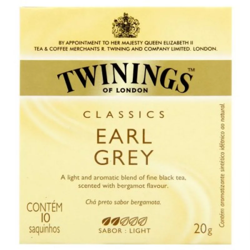 Té Earl Grey Twinings 20 Gr X 10 Bolsas