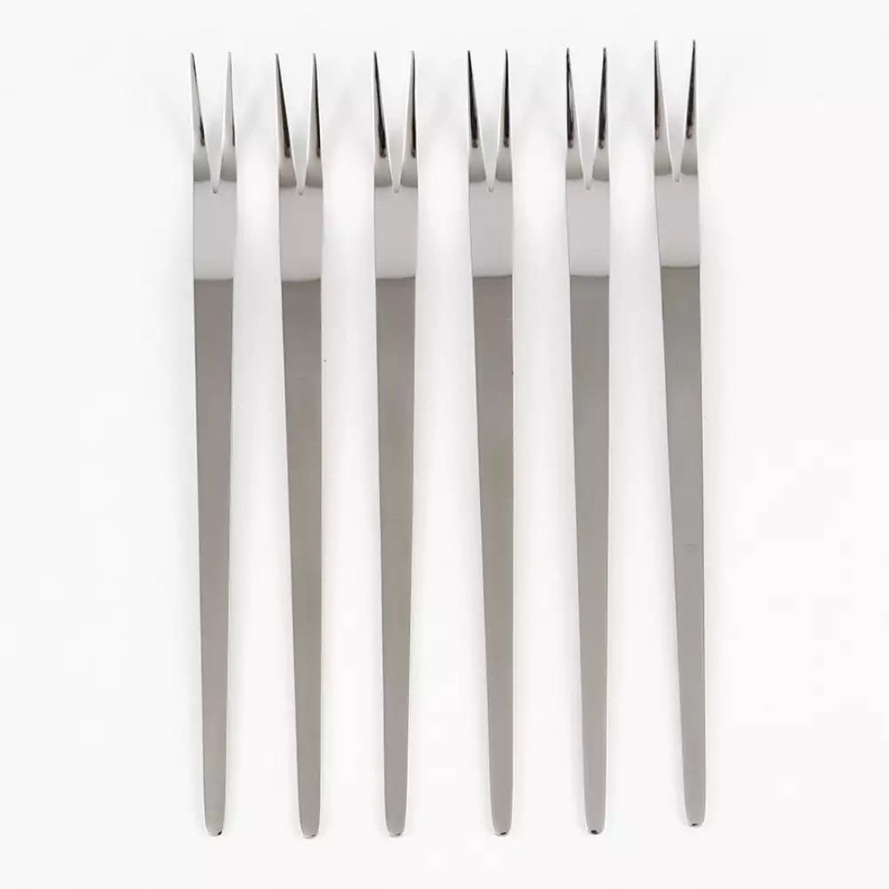 Tenedores Espiral Fj601-6Ffk Style 26X20X2Cm Plateado Acero 6