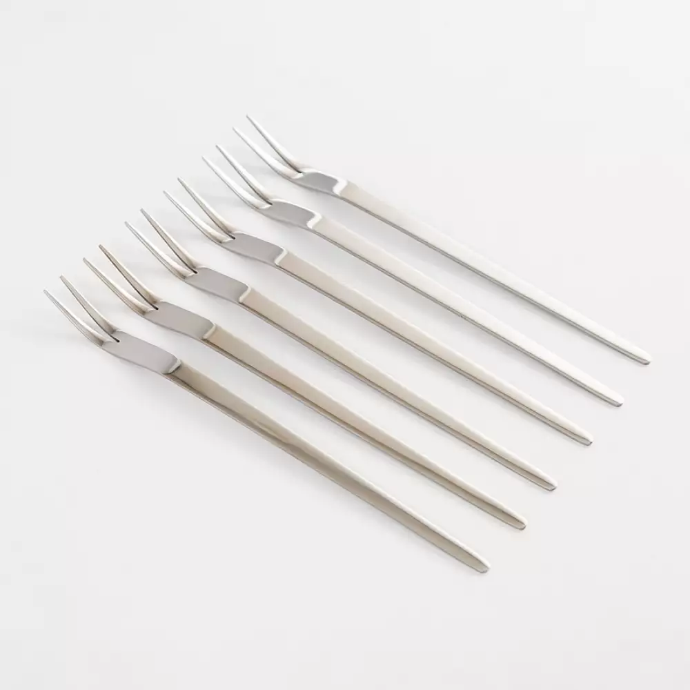 Tenedores Espiral Fj601-6Ffk Style 26X20X2Cm Plateado Acero 6