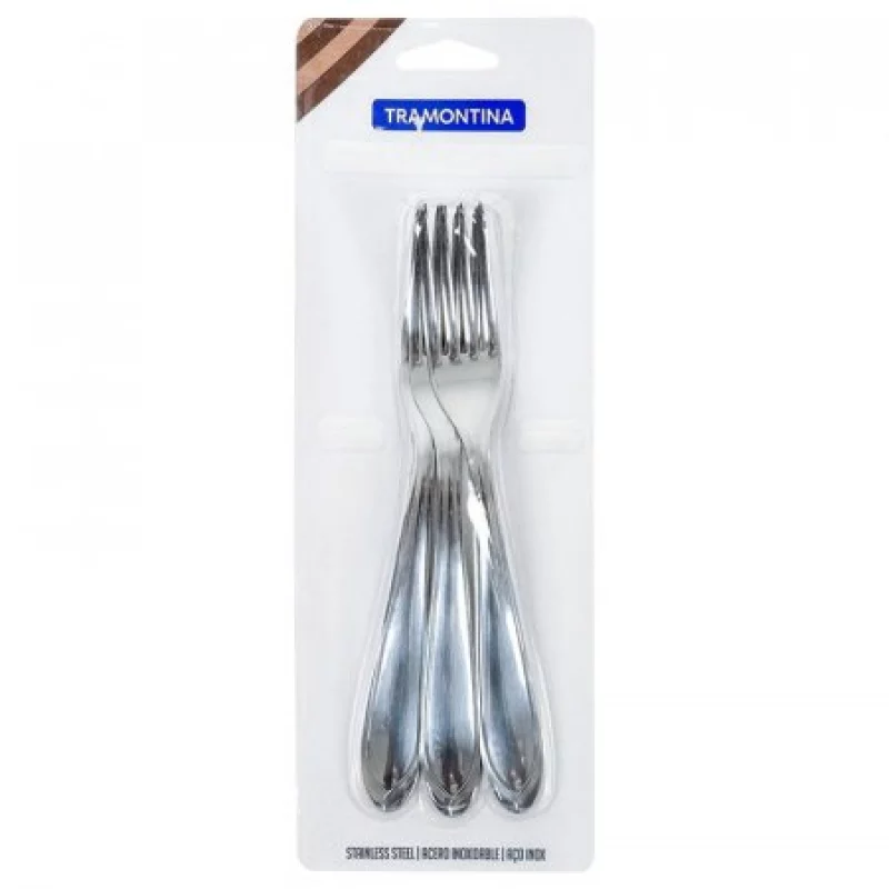 Tenedores tramontina 66906021 3pz aurora en acero inoxidable