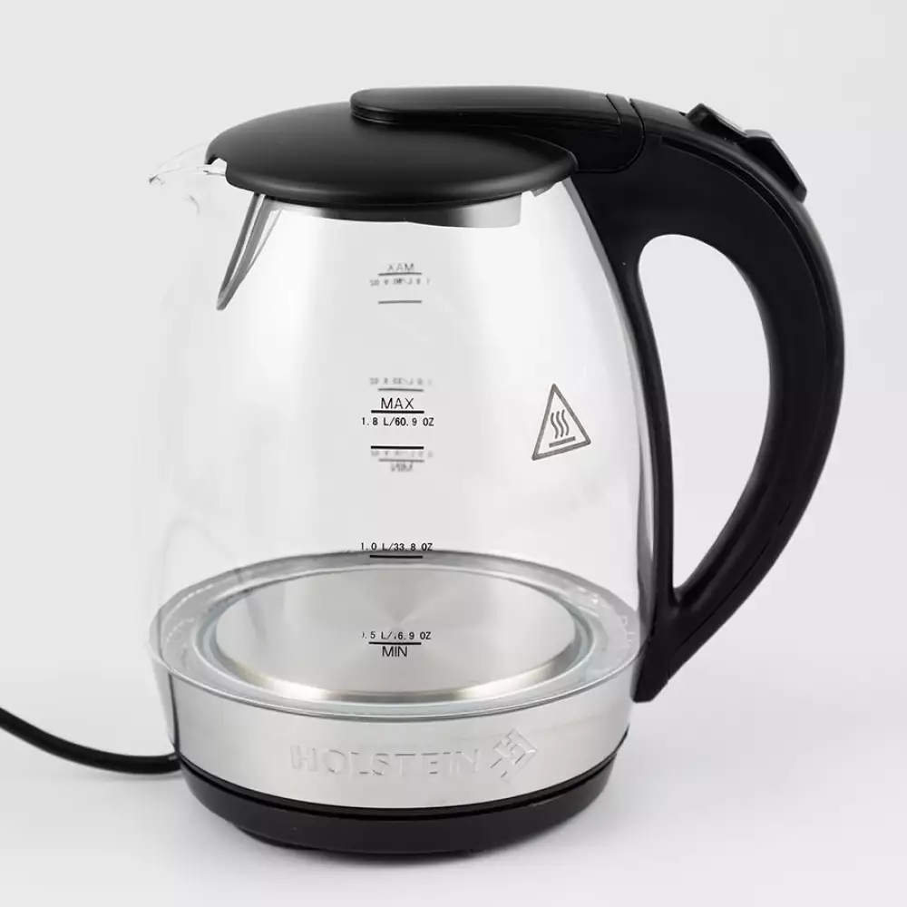 Tetera Electrica Holstein 1.8 Lt 1850 W 100% Vidrio Hh-091010