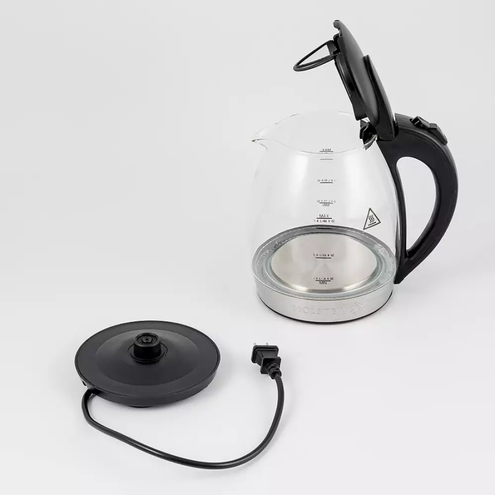 Tetera Electrica Holstein 1.8 Lt 1850 W 100% Vidrio Hh-091010