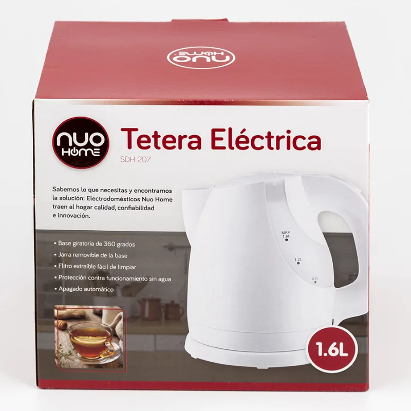 Tetera Nuo Home Sdh-207 1.6 Lt Blanca