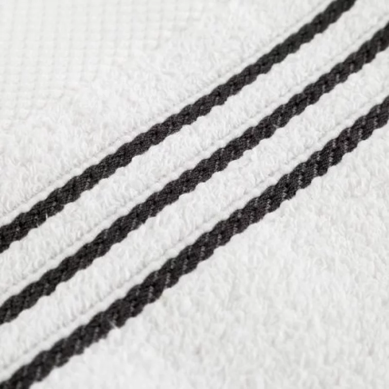 Toalla Expressions Para Cuerpo 550Gr 70X140Cm Mai Blanco/Gris Sele