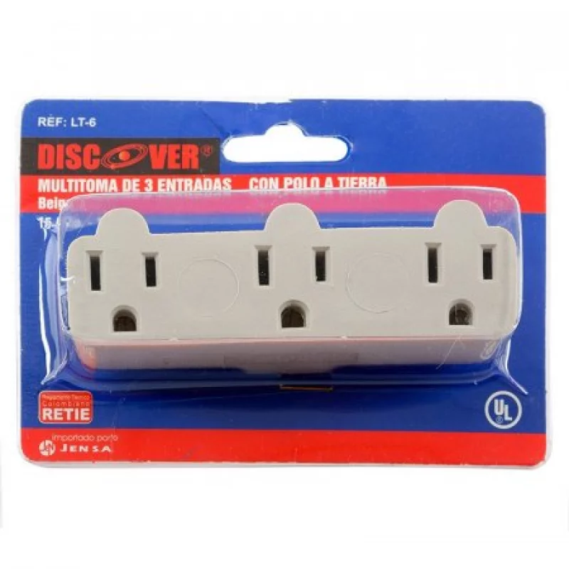 Toma Triple Discover-Gris