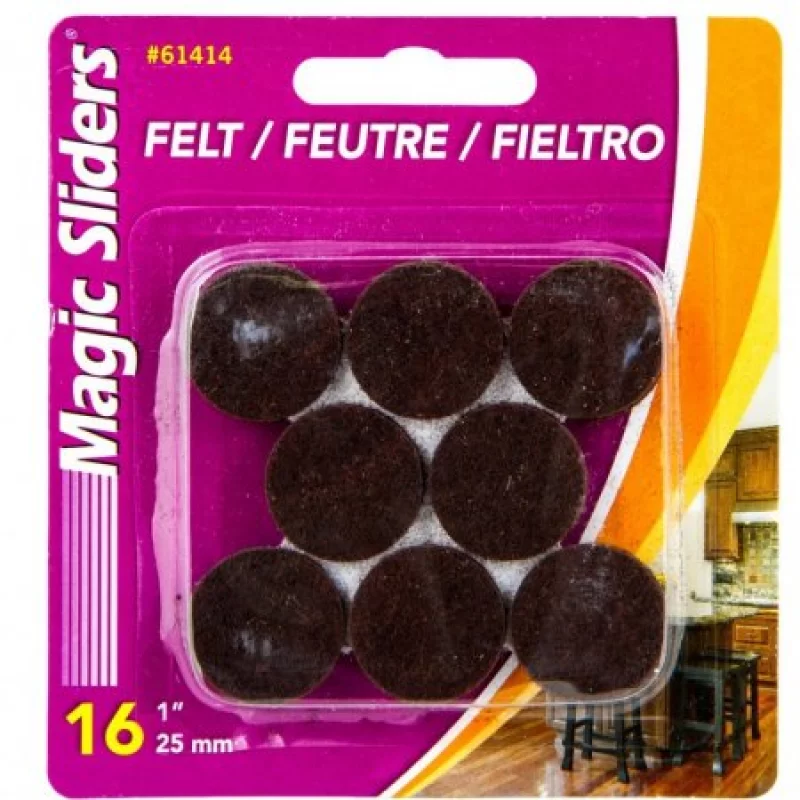 Tope Magic Slider 61414 Marron 1 Pulgada Redondo X16 Unidades