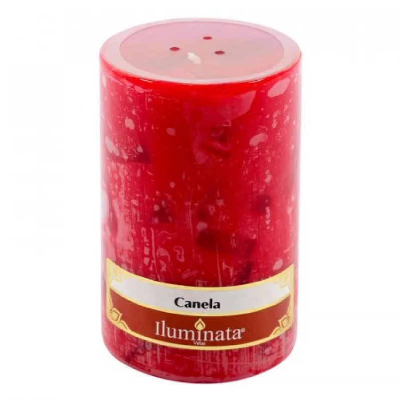 Vela Decorativa Canela Iluminata P34Ccnr-Rojo