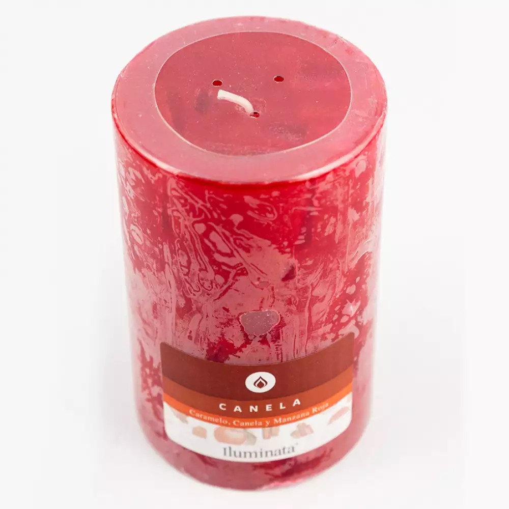 Vela Decorativa Canela Iluminata P34Ccnr-Rojo