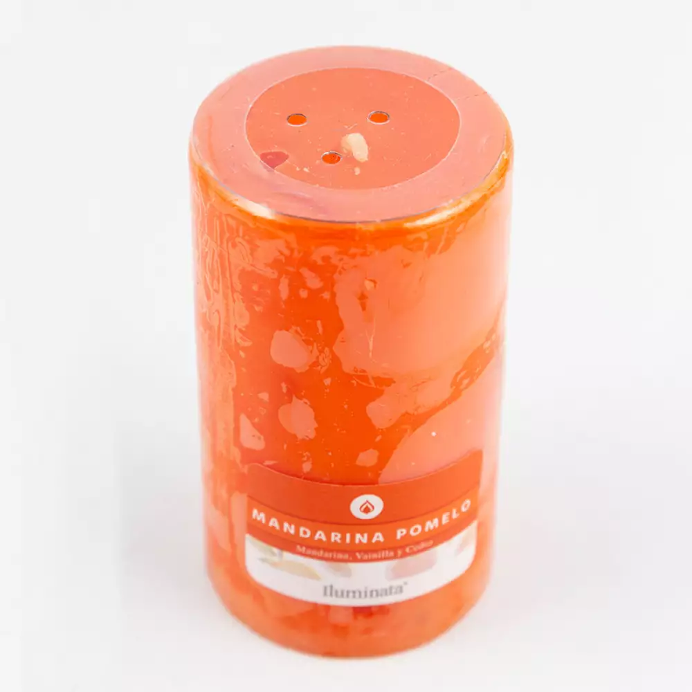 Vela Decorativa Mandarina Pomelo Iluminata P23Cmp-Naranja