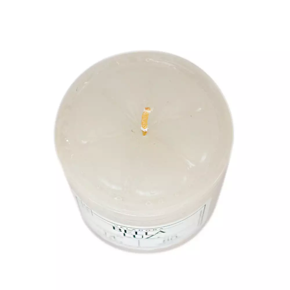 Veladora Bella Luz N3 5X5Cm Blanco 90 Gr Parafina N3