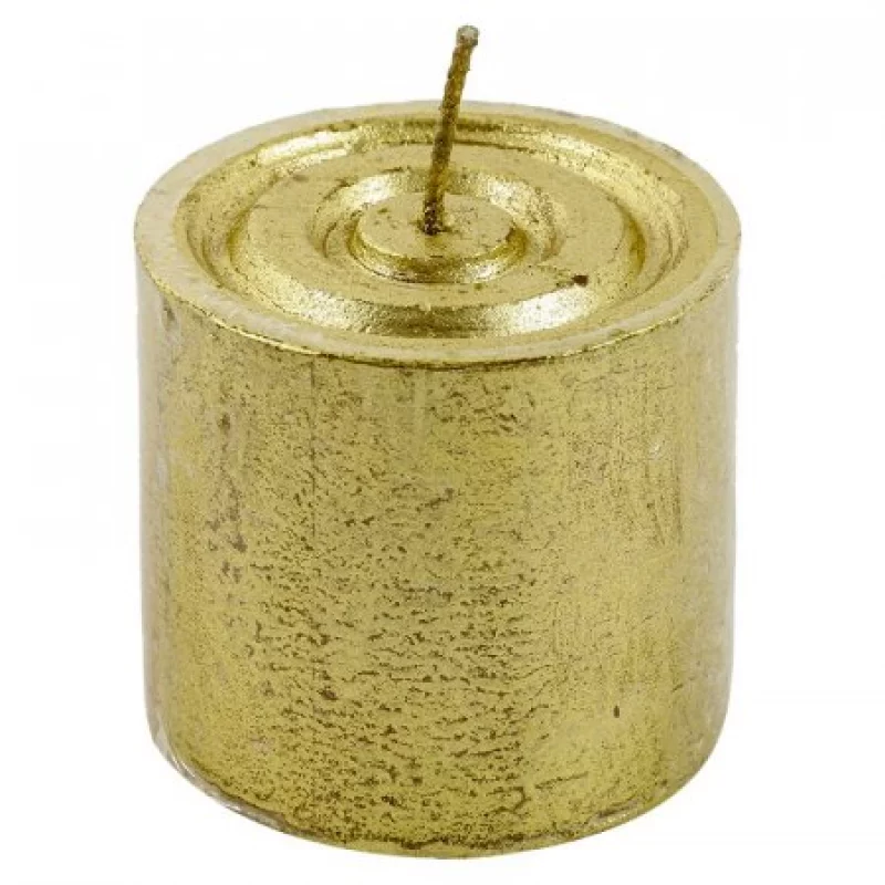 Velón Decorativo N3-Dorado