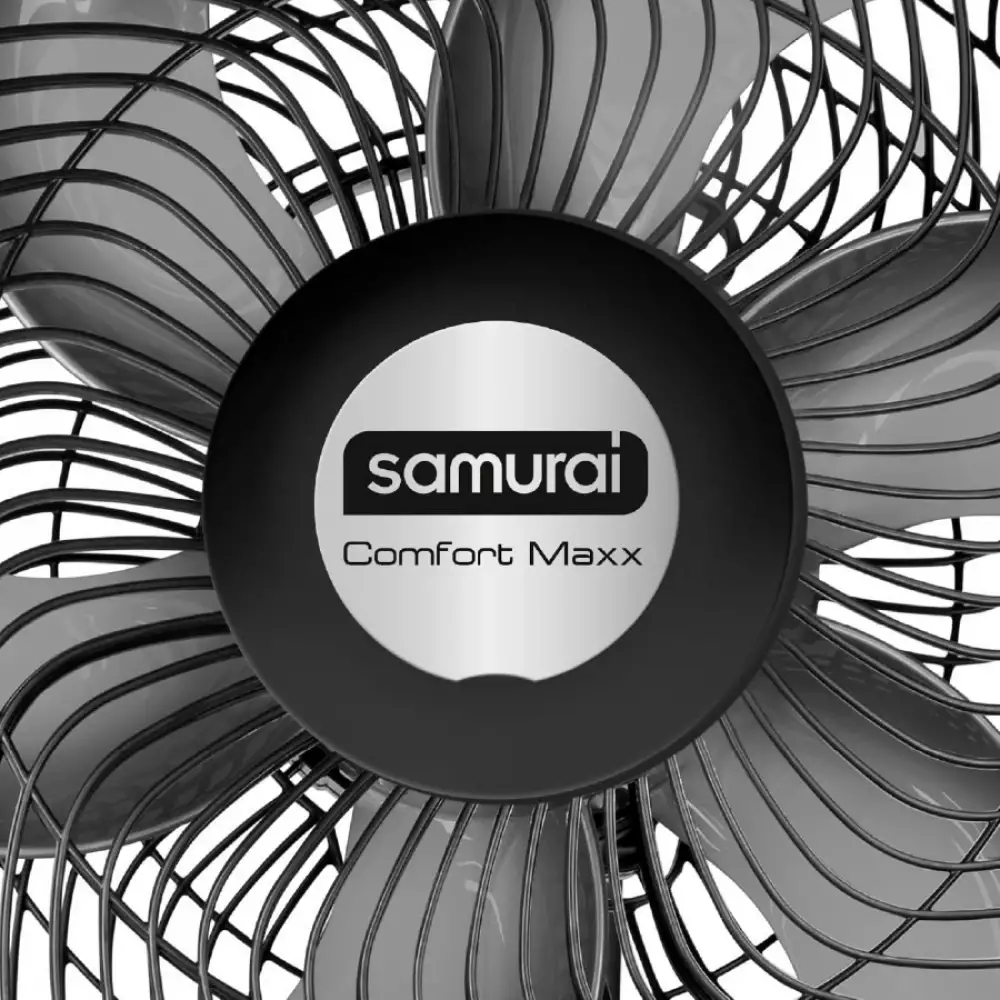 Ventilador Samurai Comfort Maxx 2en1 Negro
