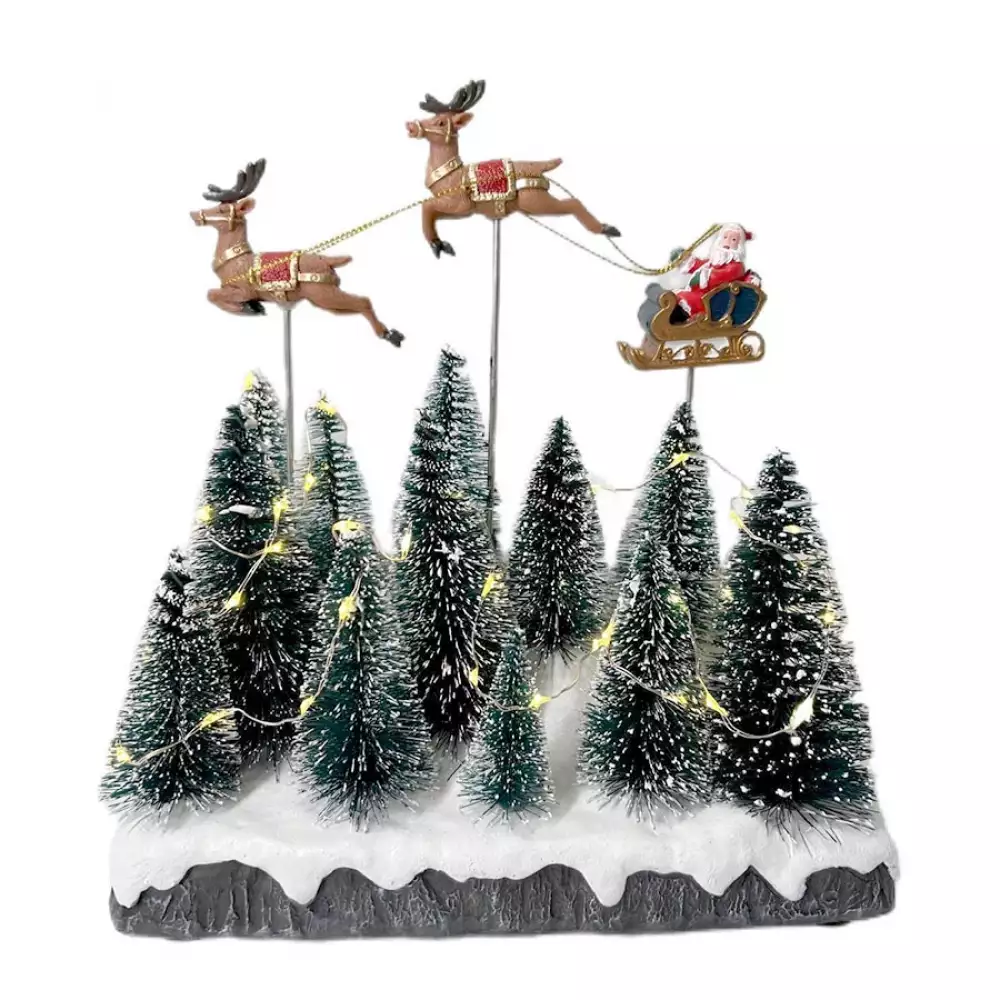 Villa Expressions Santa Renos Cluzmov   22X22Cm Rojo