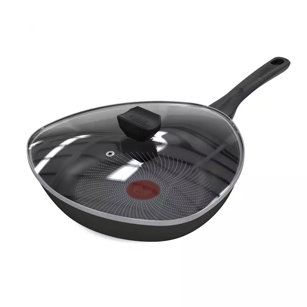 Wok Con Tapa Imusa Hardtitan​ 30Cm Negro Antiadherente 5861034645