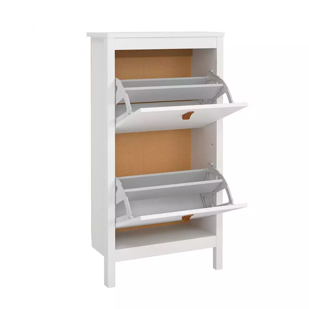 Zapatero Madrid 2 Cajones Blanco