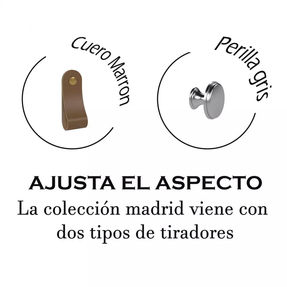 Zapatero Madrid 2 Cajones Blanco