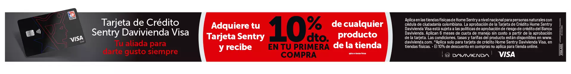 tarjta de crédito homesentry
