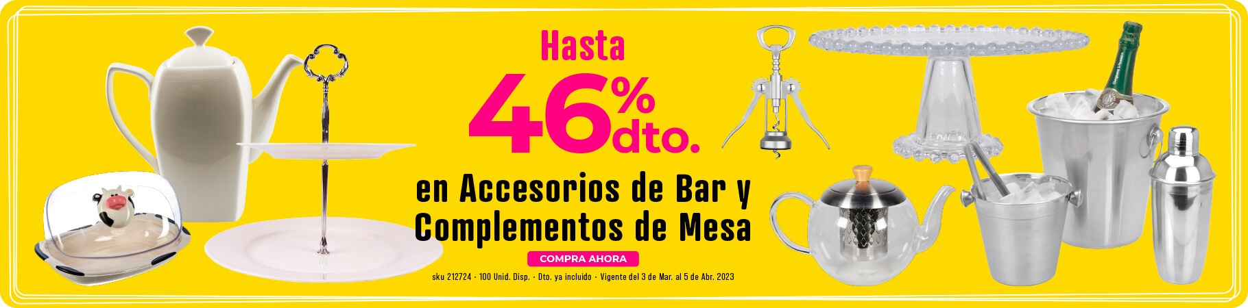 accesorios bar y complementos de mesa