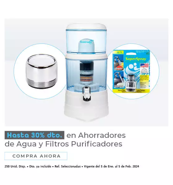 ahorradores de agua y filtros purificadores