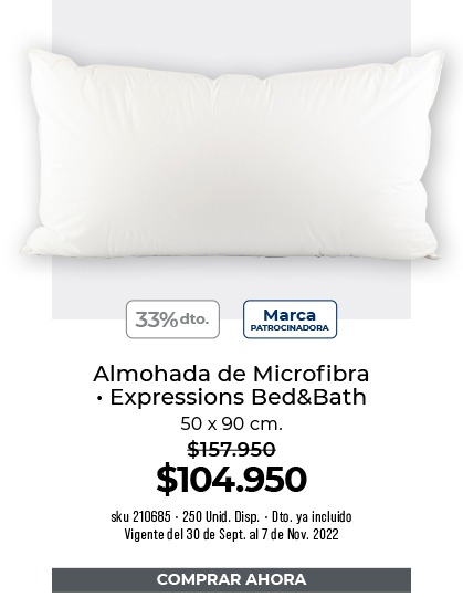 Almohada de microfibra
