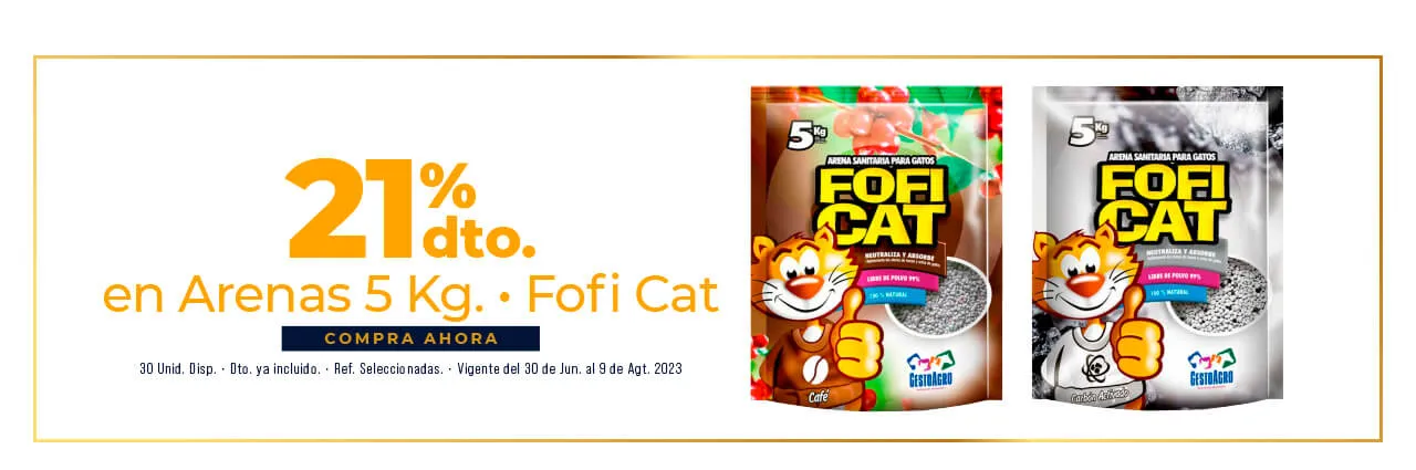 descuento en arenas 5KG