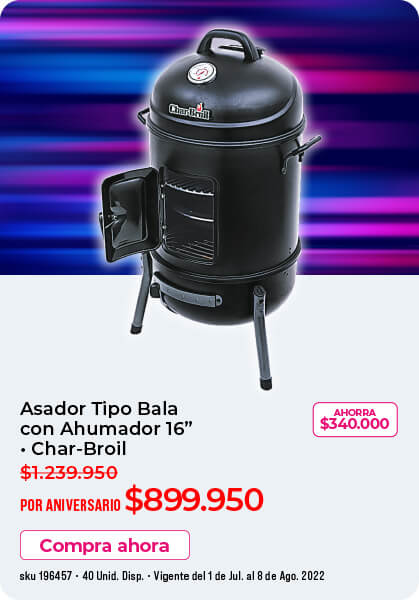 asador tipo bala charbroil oferta