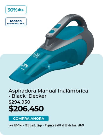 Aspiradora manual inalámbirca