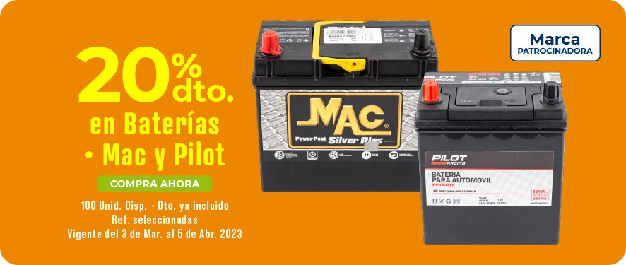 baterias mac y pilot