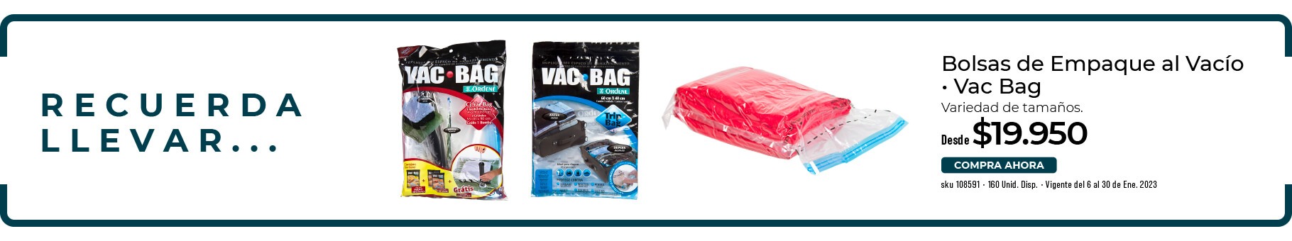 bolsas de empaque al vacío