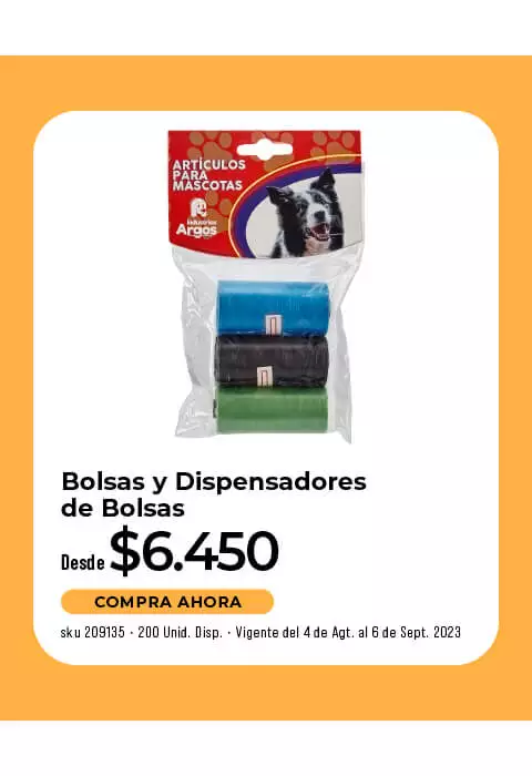 bolsa dispensadora de bolsas