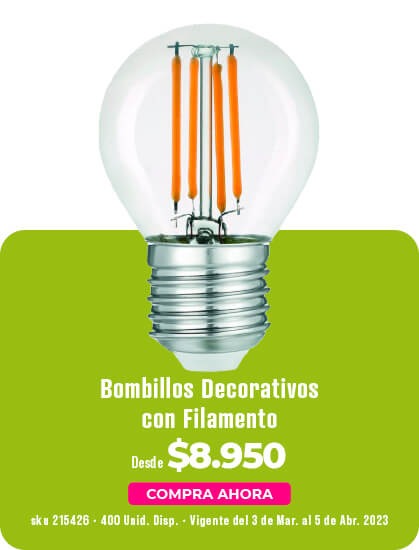 bombillos decorativos con filamento