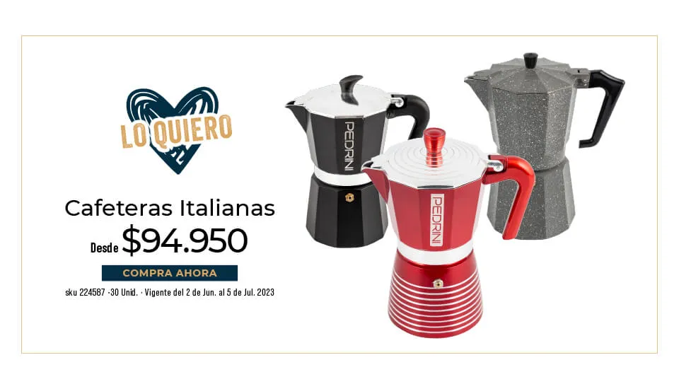 cafeteras italianas