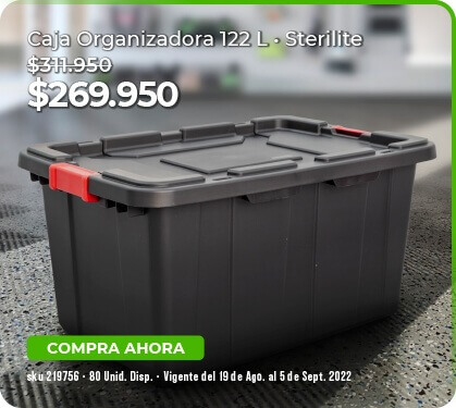 Caja organizadora 122 Litros