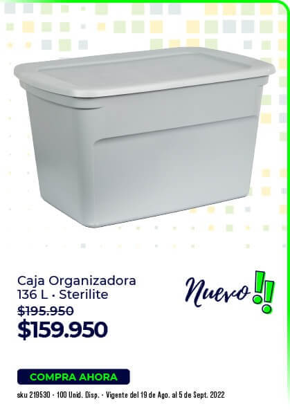 Caja organizadora 136 Litros