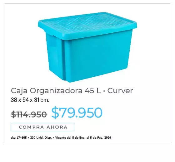 caja organizadora 45L
